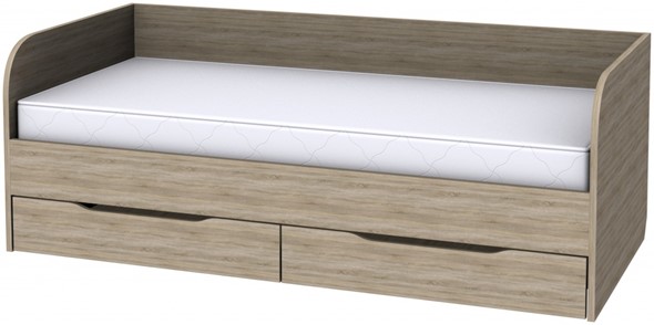Кровать-софа КС09 с основанием, цвет Дуб Сонома в Перми - изображение