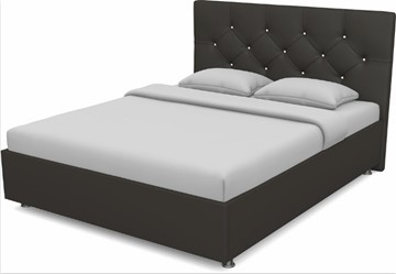 Спальная кровать Моника 1600 с основанием (Nitro Brown) в Перми