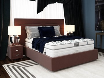Кровать спальная Modern/Island M 180х200, Флок (Велсофт Спелая слива) в Чайковском
