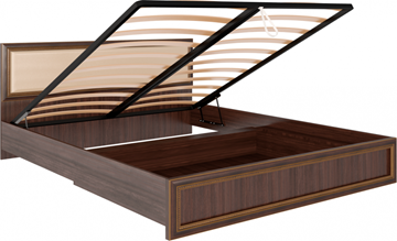 Кровать с механизмом 2-спальная Беатрис М11 с мягким изголовьем (Орех Гепланкт) в Чайковском