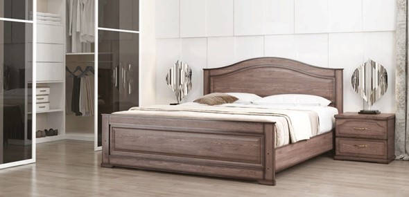 Кровать 2-спальная Стиль 3, 160х200 с основанием в Перми - изображение