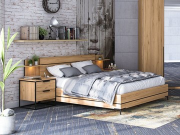 Модульная спальня Норд, Базовый набор, дуб золотой в Перми - предосмотр