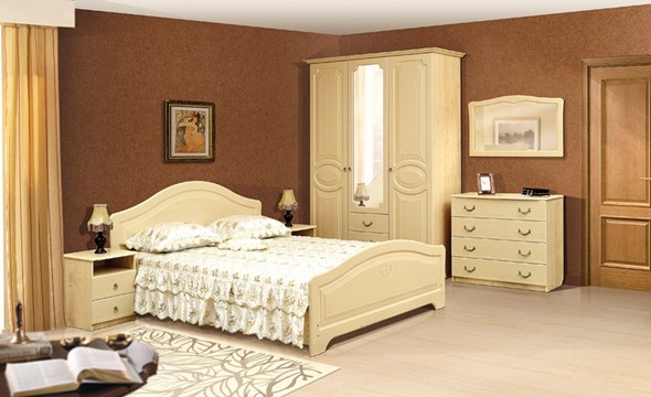 Гарнитур спальный Ивушка-5, цвет Дуб беленый в Перми - изображение