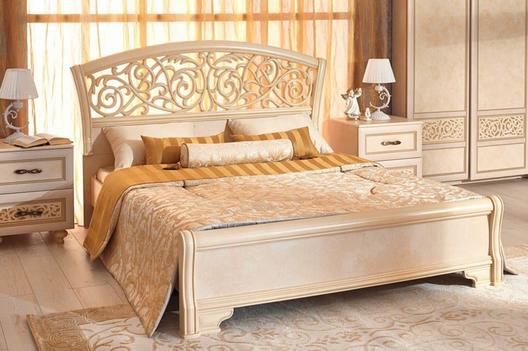 Модульная спальня Александрия, кровать, 2 тумбочки, Ленто в Перми - изображение 5