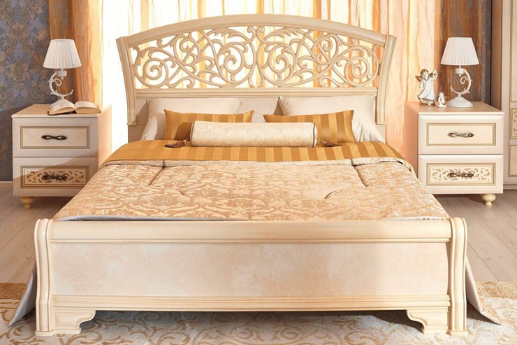 Модульная спальня Александрия, кровать, 2 тумбочки, Ленто в Перми - изображение 6
