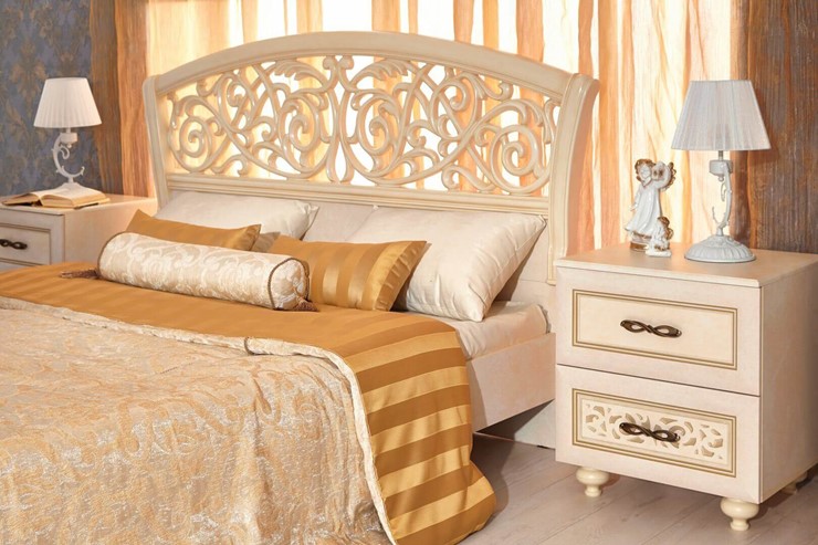 Модульная спальня Александрия, кровать, 2 тумбочки, Ленто в Перми - изображение 10