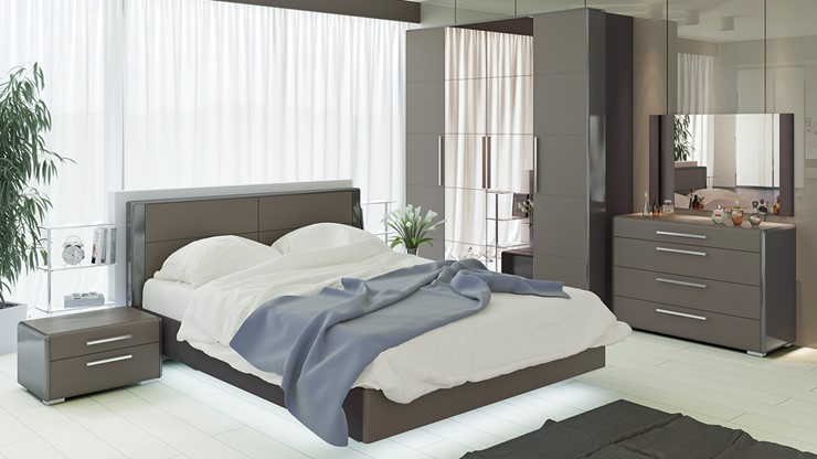 Спальня Наоми №1, цвет Фон серый, Джут в Перми - изображение 4