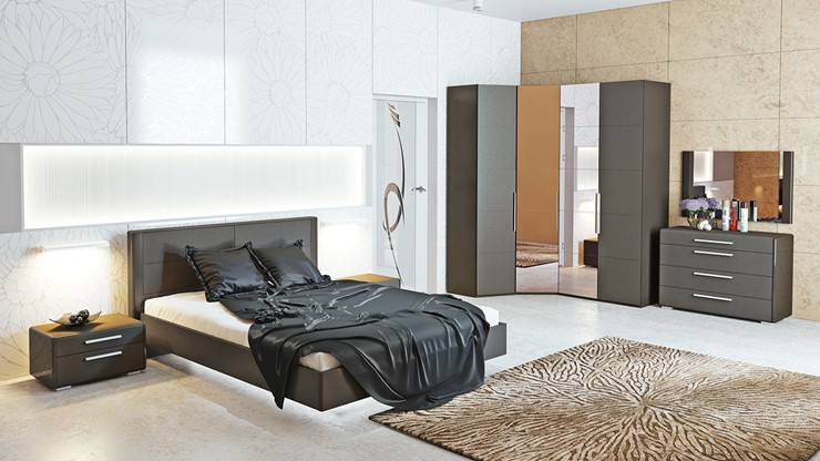 Спальня Наоми №1, цвет Фон серый, Джут в Перми - изображение 5