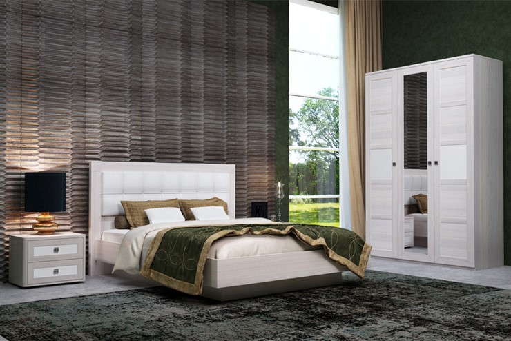 Модульная спальня Парма Нео (Ясень анкор светлый) в Перми - изображение