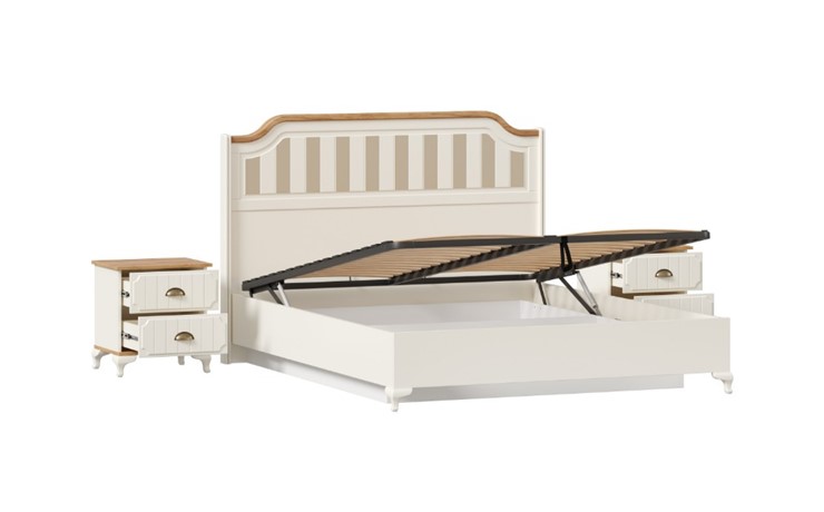 Гарнитур в спальню Вилладжио, набор 3 (кровать 1600 с механизмом) в Перми - изображение 2