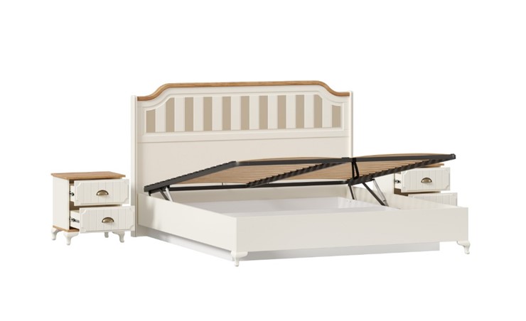 Спальный гарнитур Вилладжио, набор 4 (кровать 1800 с механизмом) в Перми - изображение 2