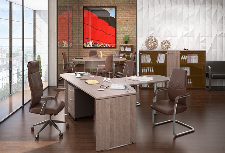 Офисный комплект мебели Xten для двух сотрудников с тумбочками в Соликамске - изображение 2