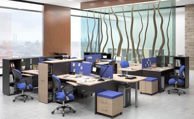 Офисный комплект мебели Xten для двух сотрудников с тумбочками в Чайковском - изображение 6