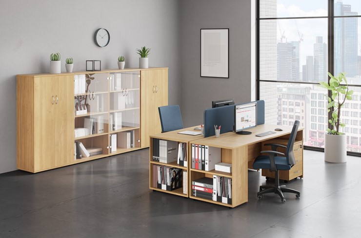 Комплект офисной мебели Формула (вяз светлый) в Перми - изображение 2