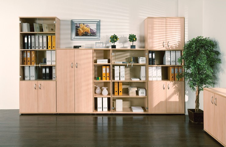 Комплект офисной мебели Формула (вяз светлый) в Перми - изображение 3