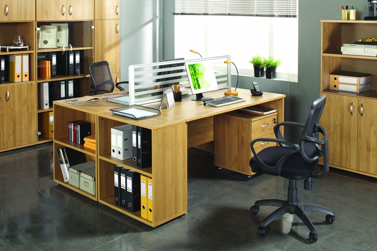 Комплект офисной мебели Формула (вяз светлый) в Перми - изображение 4