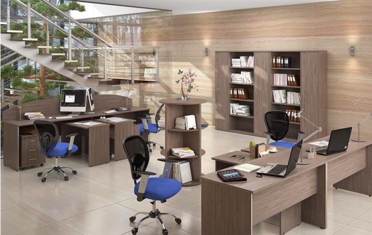 Мебель для персонала IMAGO книжные шкафы, 4 рабочих места в Перми - изображение