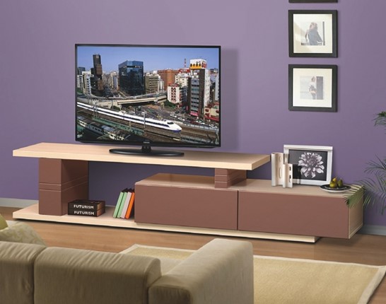 ТВ-тумба 4, цвет Капучино, Туя светлая в Перми - изображение