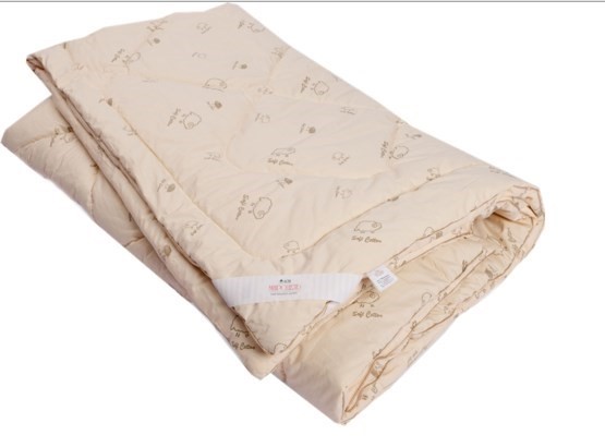 Одеяло Овечья шерсть, теплое, ПВХ, тик в Кунгуре - изображение