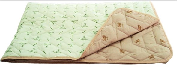 Одеяло «Зима-Лето», ткань: тик, материалы: бамбук/верблюжья шерсть в Перми - изображение