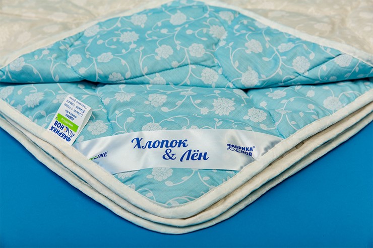 Одеяло легкое двуспальное Хлопок &  Лен в Перми - изображение 1