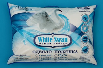 Подушка 70х70 Белый лебедь в Перми - предосмотр 2