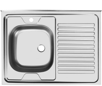 Мойка накладная STD800.600-5C левая в Перми - изображение