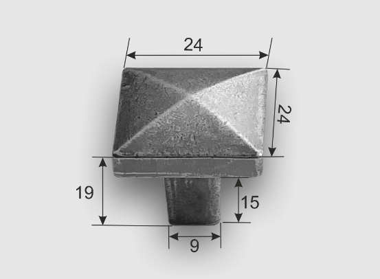 Ручка кнопка 0001 (0) Античное серебро в Перми - изображение 1