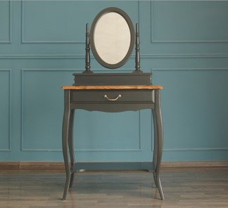 Косметический стол Leontina с зеркалом (ST9321BLK) Черный в Березниках - предосмотр