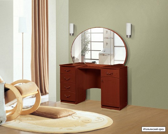 Стол туалетный №4, Ивушка-5, цвет Итальянский орех в Перми - изображение