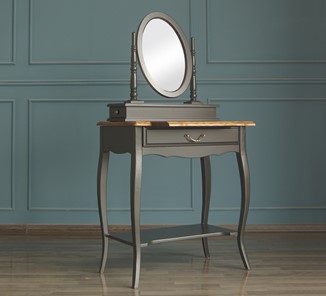 Косметический стол Leontina с зеркалом (ST9321BLK) Черный в Березниках - предосмотр 4