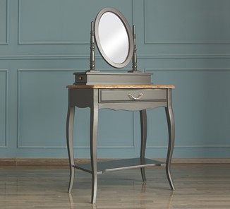 Косметический стол Leontina с зеркалом (ST9321BLK) Черный в Перми - предосмотр 2