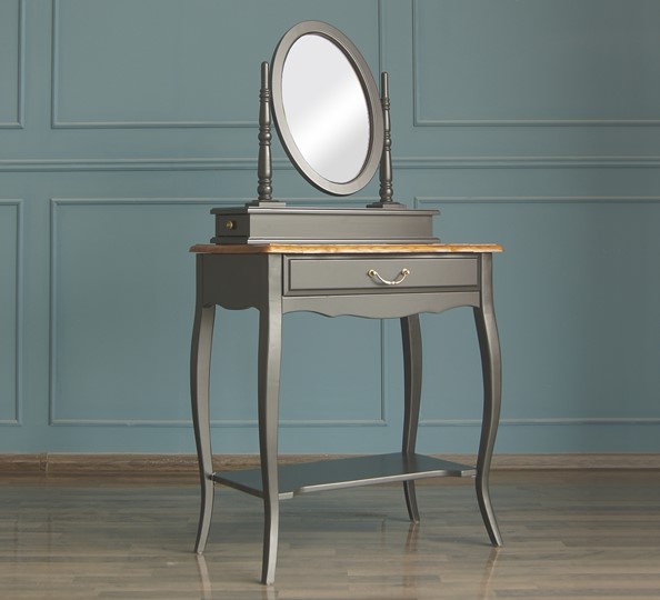 Косметический стол Leontina с зеркалом (ST9321BLK) Черный в Перми - изображение 2