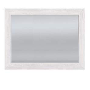 Настенное зеркало ПАРМА НЕО,  ясень анкор светлый /  экокожа polo белая в Березниках