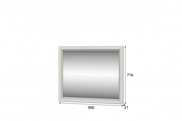 Зеркало настенное ЗР-101 Сосна Санторини светлый в Перми - изображение