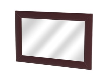 Зеркало настенное OrmaSoft 2, экокожа коричневая в Перми