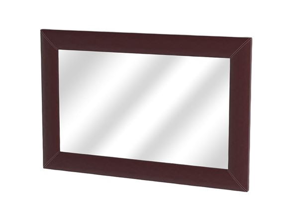 Навесное зеркало OrmaSoft 2, экокожа коричневая в Перми - изображение