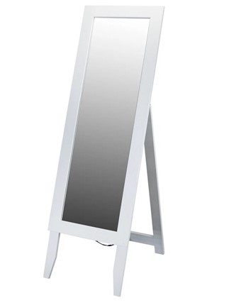 Зеркало напольное в гардероб BeautyStyle 2 (Белый) в Березниках - изображение