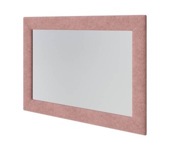 Настенное зеркало OrmaSoft 2, Рогожка (Levis 62 Розовый) в Перми