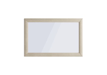 Зеркало прямоугольное 90х60, Замша кремовая в Перми