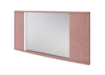 Зеркало настенное Vittoria с подсветкой, Рогожка (Levis 62 Розовый) в Перми