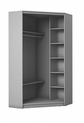 Детский угловой шкаф Хит-У-23-4-77-17, Абстракция №1, Белый в Перми - изображение 1