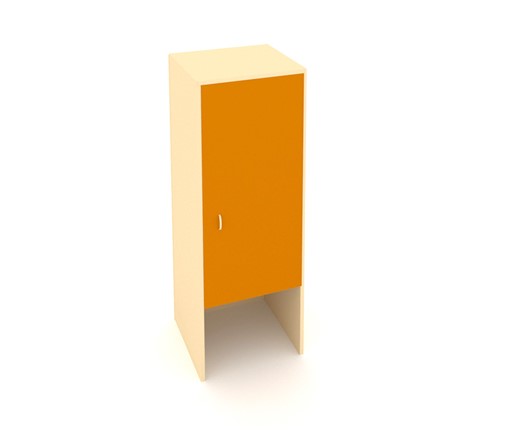 Шкаф детский ДП-2 Беж + Оранжевый в Перми - изображение
