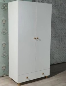 Детский распашной шкаф Нордик с 2 ящиками и перегородкой в Перми - предосмотр