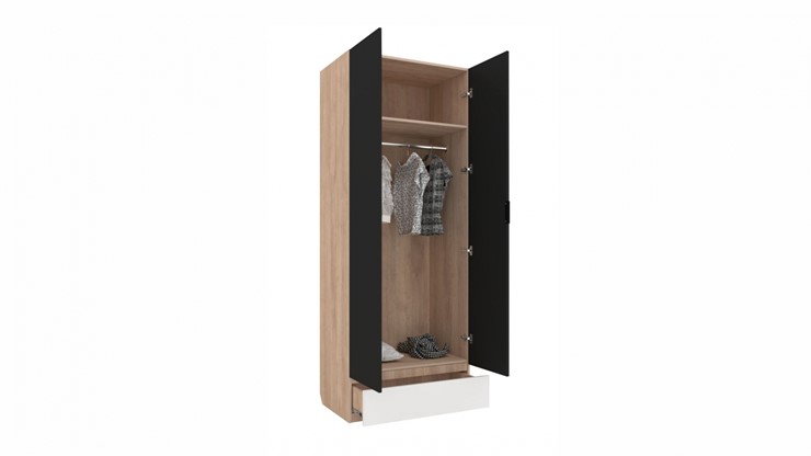Шкаф детский распашной Юниор-4 2х-дверный для одежды в Перми - изображение 1