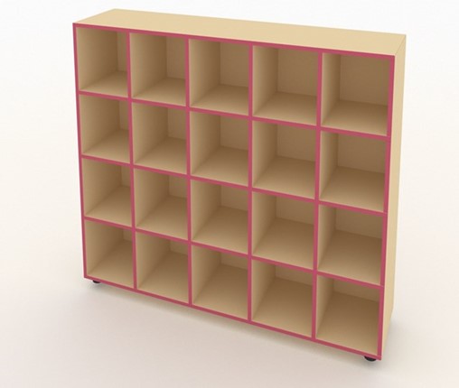 Шкаф для горшков ШГН-15 кромка розовая в Перми - изображение
