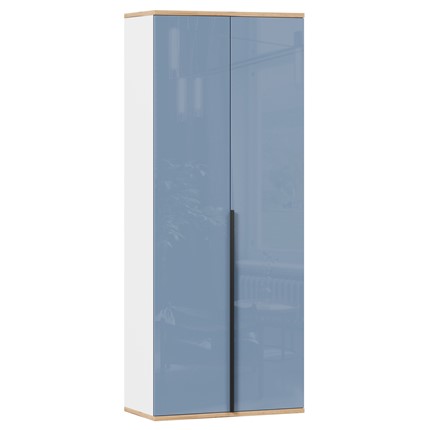 Шкаф двухстворчатый Урбан 528.050, белый/капри синий в Перми - изображение