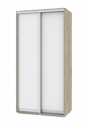 Шкаф 2-х створчатый О41, Серый дуб - Белый в Березниках - изображение