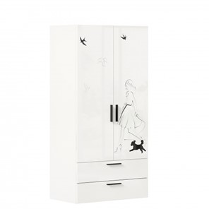 Шкаф комбинированный Джоли ЛД 535.040, Серый шелк в Кунгуре