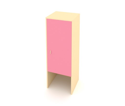 Детский шкаф ДП-2 Беж + Розовый в Перми - изображение